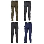 Fuori tutto - Pantaloni da Lavoro Cofra Stretch Multitasche Salanki V722-0-03 Taglia 50 Colore Nero Nero