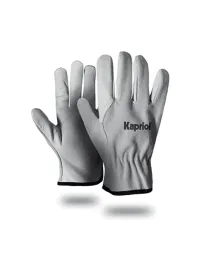12 Paia - Guanti da lavoro In Cuoio Kapriol Driver Comby 127700