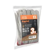 12 Paia - Guanti da lavoro In Cuoio Kapriol Driver Comby 127700