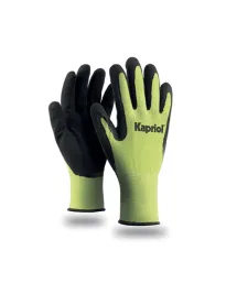 12 Paia - Guanti Da Lavoro Antitaglio Kapriol In Latex NEW GRIP 128036