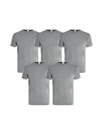Set 5 T-Shirt Da Lavoro Kapriol 136461 Bianco e Grigio
