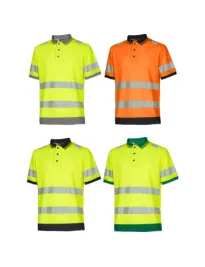 3 Pezzi - Polo da Lavoro Alta Visibilità U-Power Tape WHL388