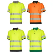 3 Pezzi - Polo da Lavoro Alta Visibilità U-Power Tape WHL388