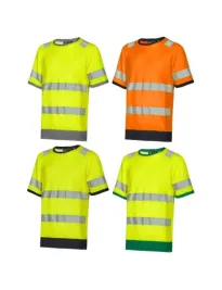 3 Pezzi - T-Shirt da Lavoro Alta Visibilità U-Power Gloss WHL387
