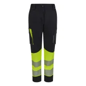 Pantaloni da Lavoro Velilla Alta Visibilità Multitasche Stretch Bicolore 303032SW Donna