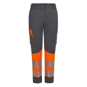Pantaloni da Lavoro Velilla Alta Visibilità Multitasche Stretch Bicolore 303032SW Donna