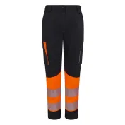 Pantaloni da Lavoro Velilla Alta Visibilità Multitasche Stretch Bicolore 303032SW Donna
