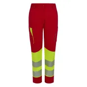 Pantaloni da Lavoro Velilla Alta Visibilità Multitasche Stretch Bicolore 303032SW Donna