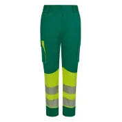 Pantaloni da Lavoro Velilla Alta Visibilità Multitasche Stretch Bicolore 303032S
