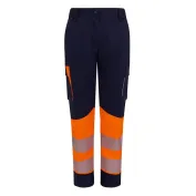 Pantaloni da Lavoro Velilla Alta Visibilità Multitasche Stretch Bicolore 303032S