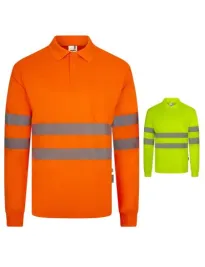 Polo da Lavoro Velilla 305534 Alta Visibilità Manica Lunga