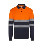 Polo da Lavoro Velilla Alta visibilità 305535 Bicolore Manica Lunga