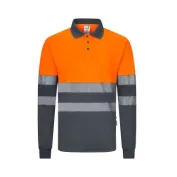 Polo da Lavoro Velilla Alta visibilità 305535 Bicolore Manica Lunga