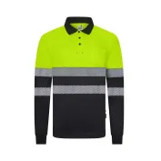 Polo da Lavoro Velilla Alta visibilità 305535 Bicolore Manica Lunga