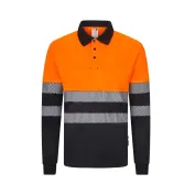 Polo da Lavoro Velilla Alta visibilità 305535 Bicolore Manica Lunga