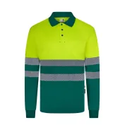 Polo da Lavoro Velilla Alta visibilità 305535 Bicolore Manica Lunga