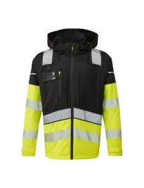 Giacca da Lavoro Portwest Alta Visibilità 2 in 1 Ultimate Modular Hi-Vis BX323 Antipioggia Multitasche