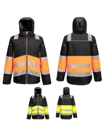 Giacca da Lavoro Portwest Alta Visibilità PW368 Multitasche Invernale Stretch