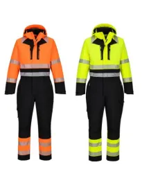 Tuta da Lavoro Portwest Alta Visibilità DX438 Invernale Multitasche Impermeabile