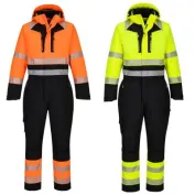 Tuta da Lavoro Portwest Alta Visibilità DX438 Invernale Multitasche Impermeabile
