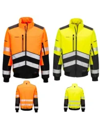 Giacca da Lavoro Portwest Alta Visibilità EV468 Softshell Multitasche Impermeabile Stretch