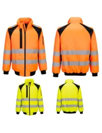 Giacca da Lavoro Portwest Alta Visibilità Pilot WX2 Hi-Vis 2 in 1 CD898 Multitasche Impermeabile