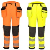 Pantaloni da Lavoro Portwest Alta Visibilità Holster EV448 Stretch Multitasche