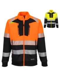 Felpa da Lavoro Portwest Alta Visibilità DX490 Multitasche Pile