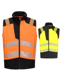 Gilet da Lavoro Portwest Alta Visibilità FR719 Softshell Impermeabile Ignifugo