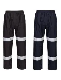 Sovra Pantaloni da Lavoro Portwest Alta Visibilità Leggeri Ripiegabili Iona F443 Impermeabile