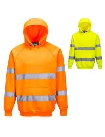 Felpa da Lavoro Portwest Alta Visibilità ES304 Con Cappuccio