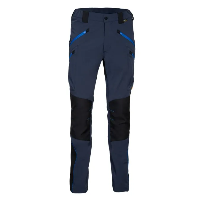 Fuori tutto - Pantaloni da Lavoro Multitasche Stretch Cofra Velten V621-0-04 Taglia 46 Colore Antracite Nero Arancione