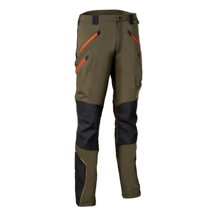 Fuori tutto - Pantaloni da Lavoro Multitasche Stretch Cofra Velten V621-0-04 Taglia 46 Colore Nero Lime