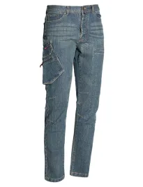 Fuori tutto - Jeans da Lavoro Multitasche Stretch Issa Line Jest 8025BP Taglia XL