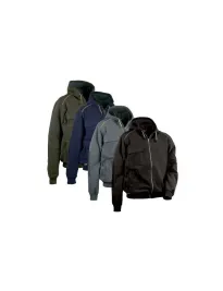 Fuori tutto - Giacca in Pile con Cappuccio da Lavoro Multitasche Cofra Potsdam V130-0-02  taglia XL colore navy