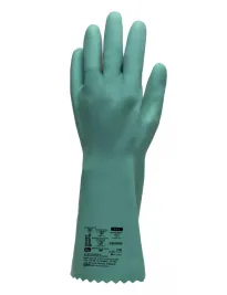 12 Paia - Guanti Da Lavoro Coverguard In Nitrile Eurochem NI550 1CHNI50 Protezione Chimica