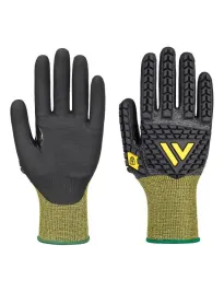 12 Pezzi - Guanti da Lavoro Portwest A756 Antistatico Antitaglio Rivestiti in Nitrile