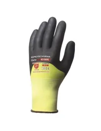 5 Paia - Guanti Da Lavoro Coverguard In Nitrile Eurocut 1CRBF Rischi Meccanici