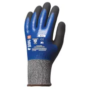 5 Paia - Guanti Da Lavoro Coverguard In Nitrile Eurocut 1CRFN Rischi Meccanici