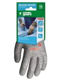 5 Paia - Guanti Da Lavoro Coverguard In Poliuretano Eurocut 1CRPG0P Rischi Meccanici
