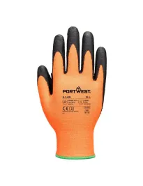 12 Pezzi - Guanti da Lavoro Portwest A148 Antitaglio Anticalore Rivestiti in Nitrile