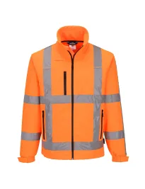 Giacca da Lavoro Portwest Alta Visibilità R462 Softshell Multitasche Impermeabile Stretch