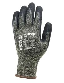 10 Paia - Guanti Da Lavoro Coverguard In Nitrile Euroheat 1HECE00 Antitaglio