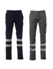 Pantaloni da Lavoro Payper AY 7609 Alta Visibilità Power Stretch Reflex Multitasche
