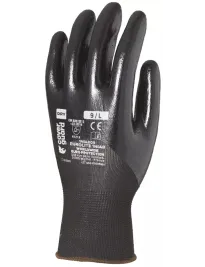 12 Paia - Guanti Da Lavoro Coverguard In Nitrile Eurolite 1NIAB Rischi Meccanici