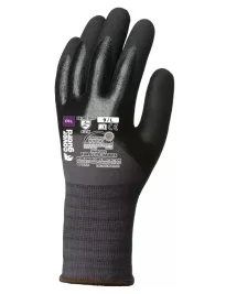 10 Paia - Guanti Da Lavoro Coverguard In Nitrile Eurolite 1NIBG Rischi Meccanici