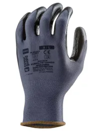 10 Paia - Guanti Da Lavoro Coverguard In Nitrile Eurolite 1NICB Rischi Meccanici