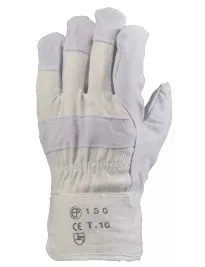 120 Pezzi - Guanti Da Lavoro Coverguard In Pelle Eurostrong MO150 Rischi Meccanici