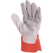 60 Pezzi - Guanti Da Lavoro Coverguard In Pelle Eurostrong MO155 Rischi Meccanici