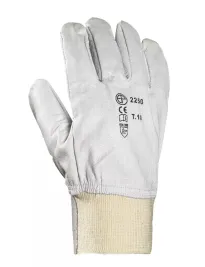 10 Paia - Guanti Da Lavoro Coverguard In Pelle Eurostrong MO2250 Rischi Meccanici